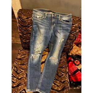 Joe’s Jeans Distressed Skinny Denim • Size 28 • Premium Stretch • Light Wash